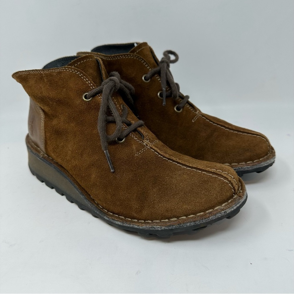 Fly London Mili Wedge Lace-Up Bootie